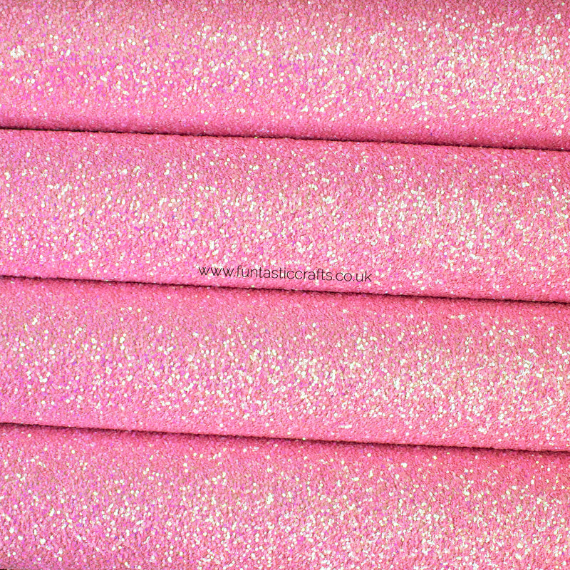 Tickled Pink Chunky Glitter Fabric