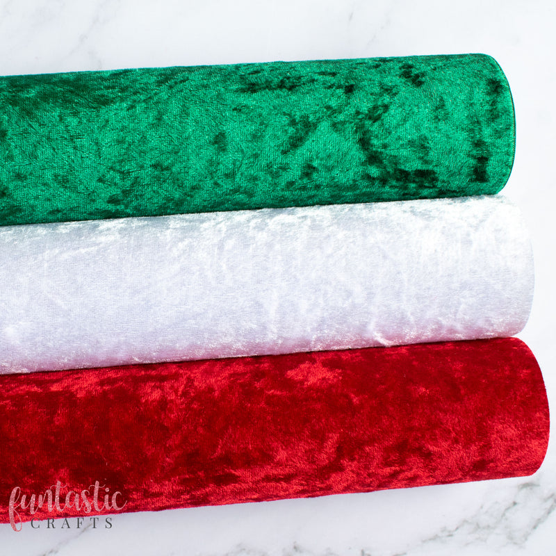 Christmas Crushed Velvet Fabric Felt